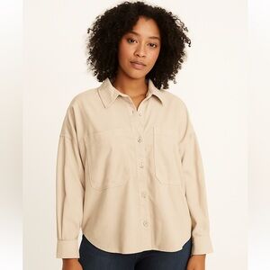 Kut from the Kloth Beige Corduroy Shirt